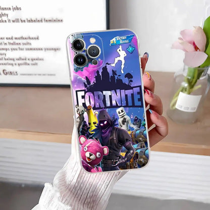 F-Fortnites-Cools Phone Case For iPhone 17, 16, 15, 14, 13, 12, 11 Pro Max Plus Soft Cover Personalized DIY