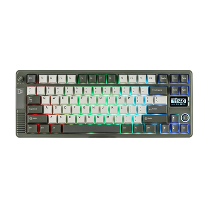 EPOMAKER RT85 75% ANSI US Layout Creamy Gasket Wired/BT/2.4Ghz Wireless Mechanical Keyboard with Joystick & DIY Screen 8000mAh