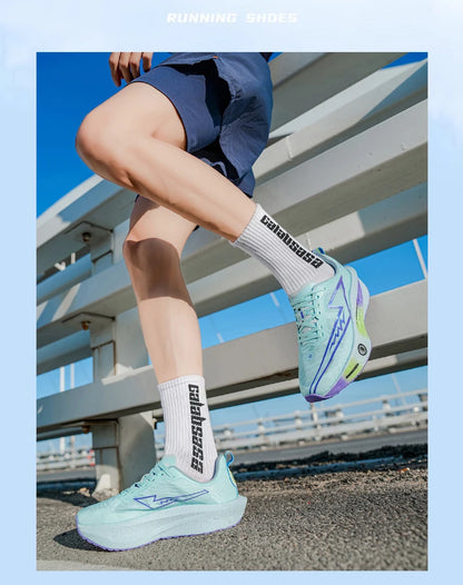 Men Running Shoes Speciality Carbon Plate Sports  Marathon Breathable Lightweight Women Comfortable Nonskid Chunta Sneakers