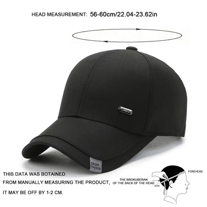 Unisex Small Iron Label Baseball Caps Spring Autumn Outdoor Adjustable Casual Hats Sunscreen Hat Sports Cap
