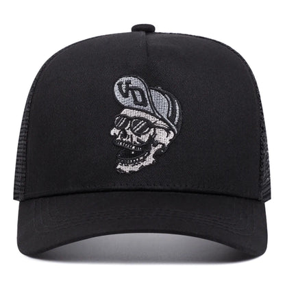 Hip hop VD portrait embroidered baseball cap men's and women's outdoor sports events American trucker hat trend fashion