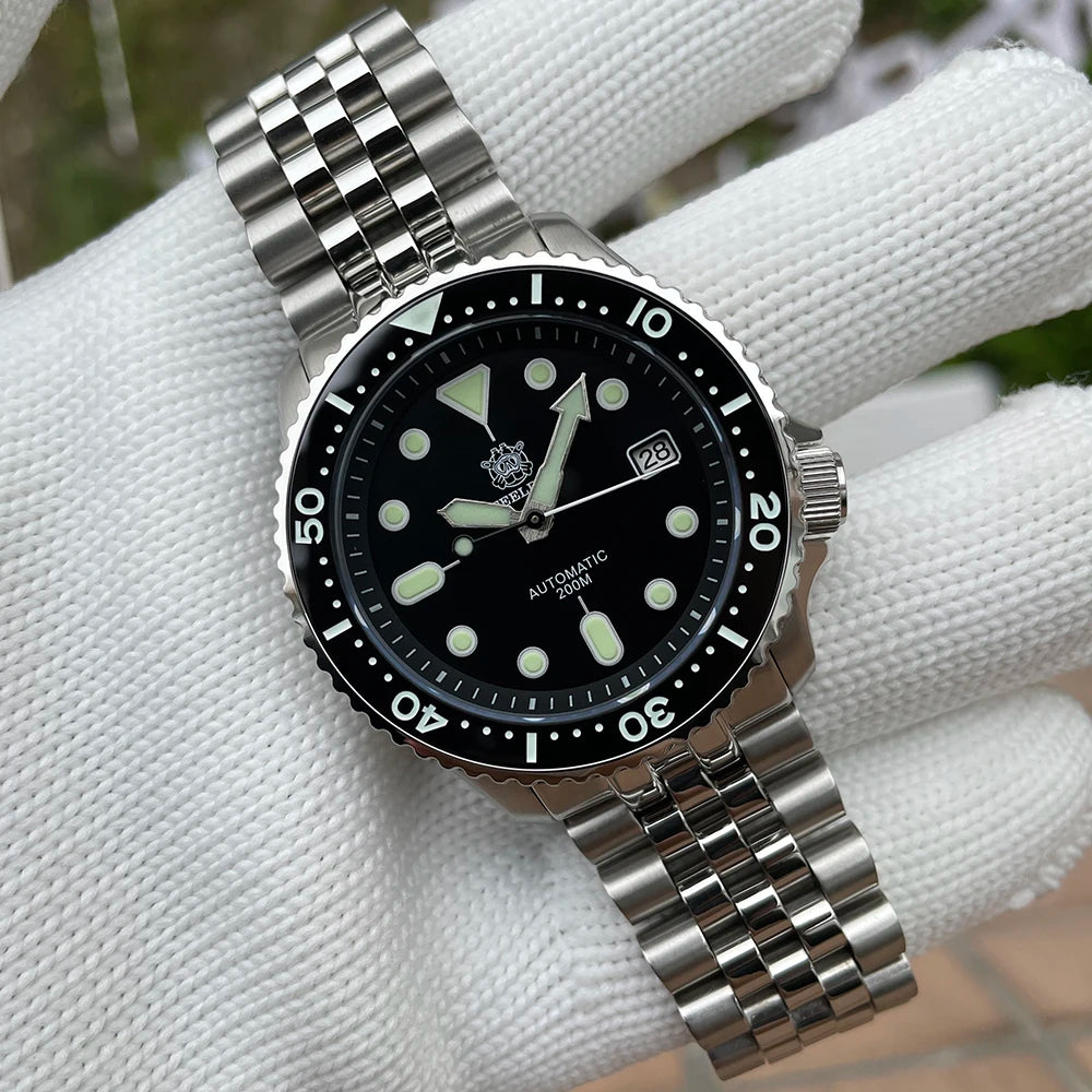 Steeldive SD1973 Men's watch Dive Watch Automatic Mechanical Men's watch NH35 Bracelet 41mm  Diver watch men watches