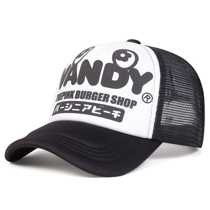 Unisex VANDY betűs nyomtatású baseball sapkák Tavaszi-nyári szabadtéri állítható szabadidős sapkák „Dad Hat” napvédő sapka sport sapka