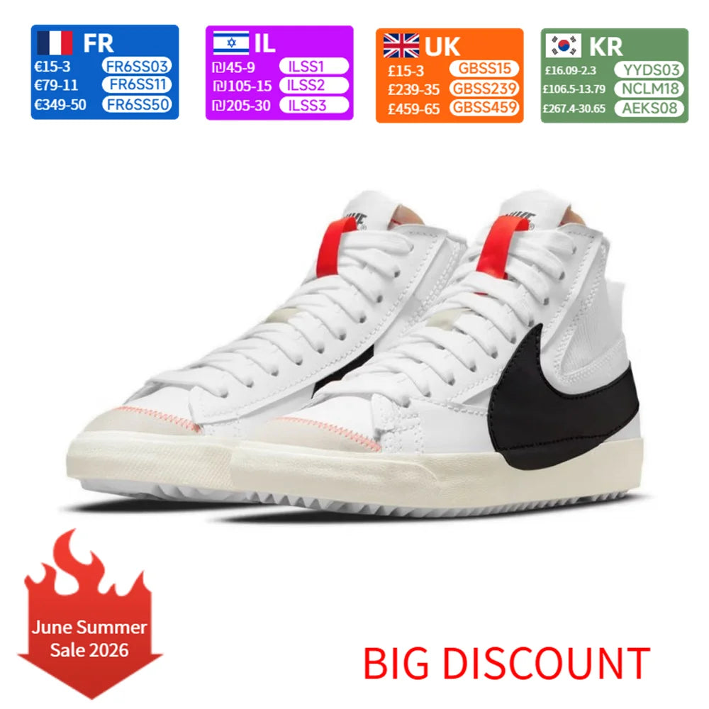 Buty sportowe Nike Blazer unisex – klasyczny styl retro, wytrzymałość i wygoda do codziennego noszenia DD3111-100
