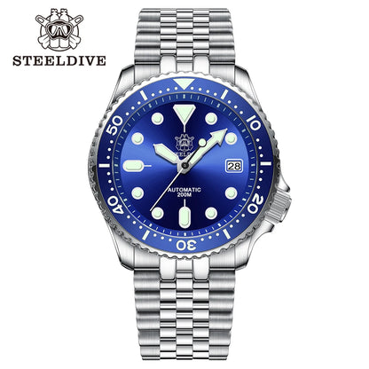 Steeldive SD1973 Men's watch Dive Watch Automatic Mechanical Men's watch NH35 Bracelet 41mm  Diver watch men watches