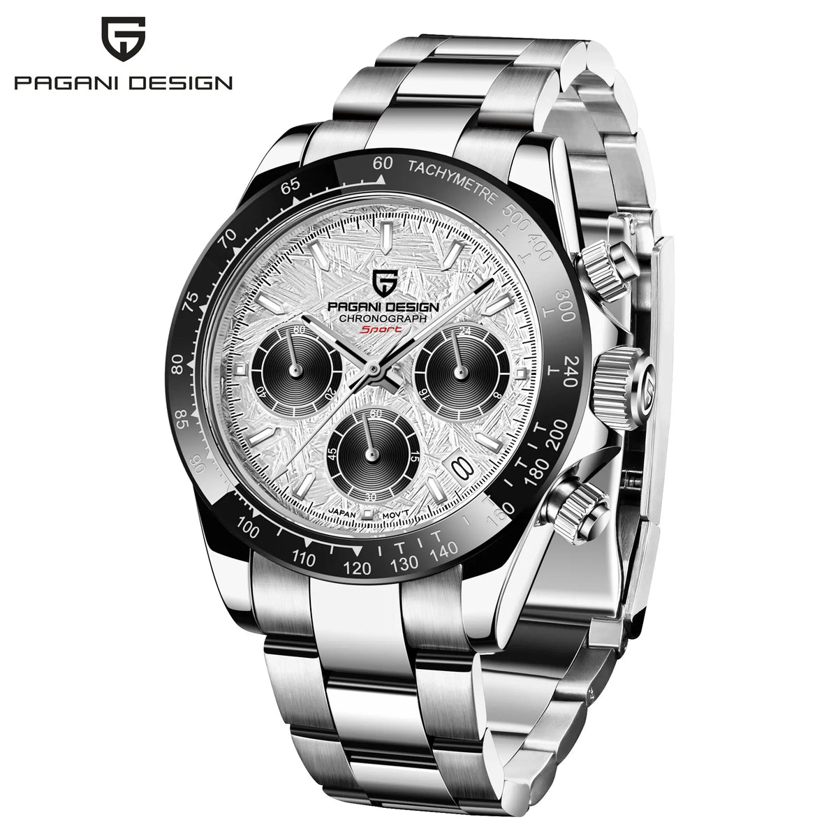 PAGANI DESIGN Men Exquisite Quartz Watch Luxury Choice VK63 Sapphire Mirror Stainless Steel Calendar Small Three-Pin Chronograph