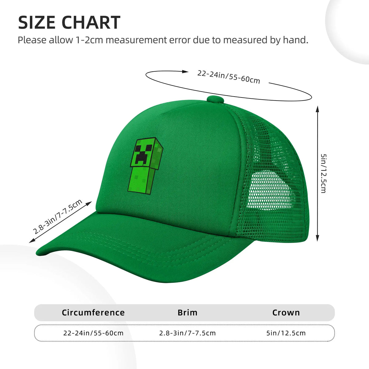 Unisex Creepers mob matricás Trucker sapka Hálós baseball sapka Snapback sapkák Kalapok Napellenző sapkák Légáteresztő golfsapkák Nyári