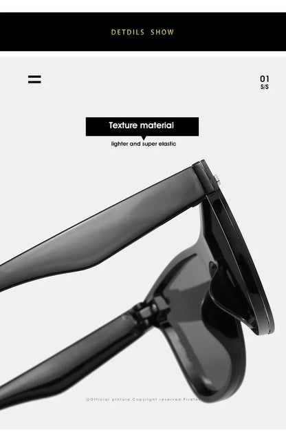 Luxury OverSized Glasses Women Anti-Reflective Mirror Sunglasses Square Plastic Eyeglasses