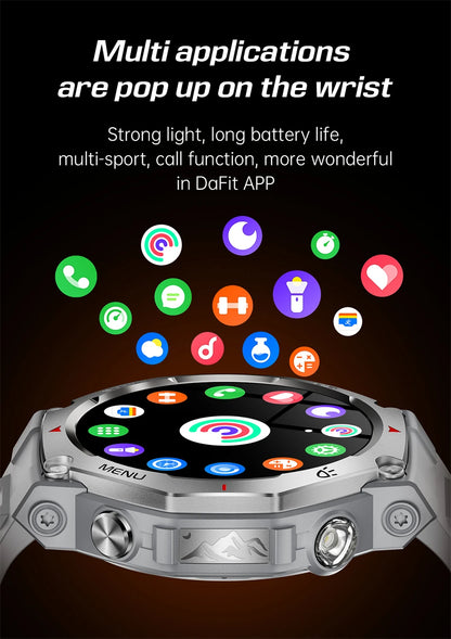 New T-Rex 3 Military Outdoor Sports Smart Watch Men GPS Motion Track 5 ATM Waterproof Heart Rate HD Bluetooth Call Smart Watch