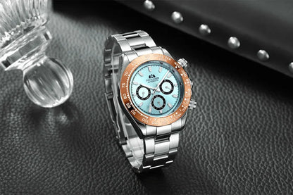 Automatic Mens Watch Mechanical Self Wind Movement Gold Black Stainless Steel Diamonds Stone Sports Luxury Fashion Watches