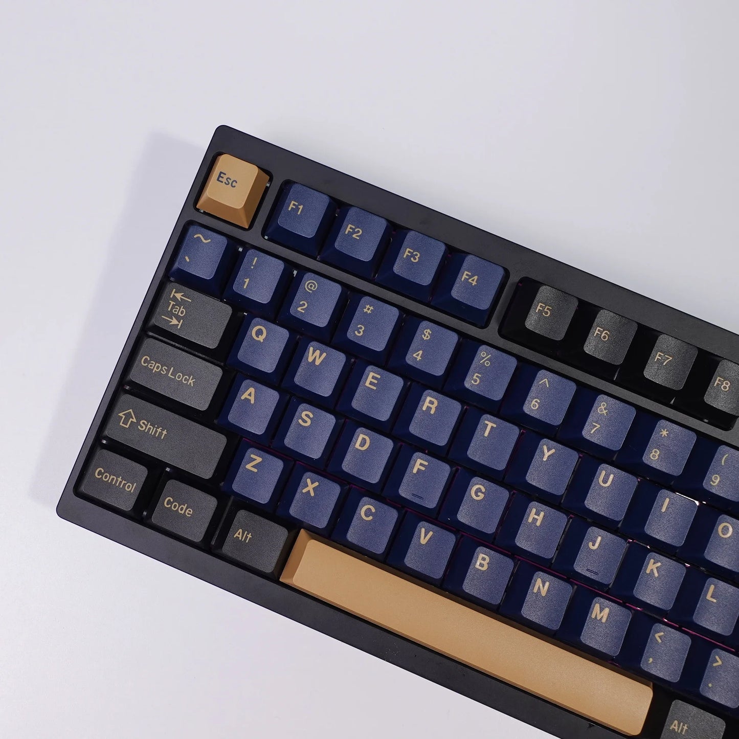 KBDiy 174 Keys GMK Blue Samurai Keycaps for Mechanical Keyboard  PBT Cherry Profile GMK Keycap Double Shot for Aula F75 F87 F99