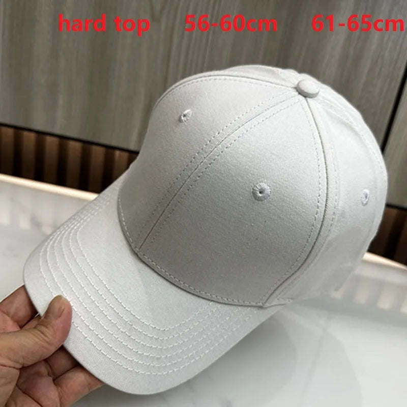 Bejzbol kape za muškarce s velikom glavom, za žene, XXL, prevelike, visoke krune, podesive, jednobojne, s kopčom (snapback), 56-60 cm, 60-65 cm