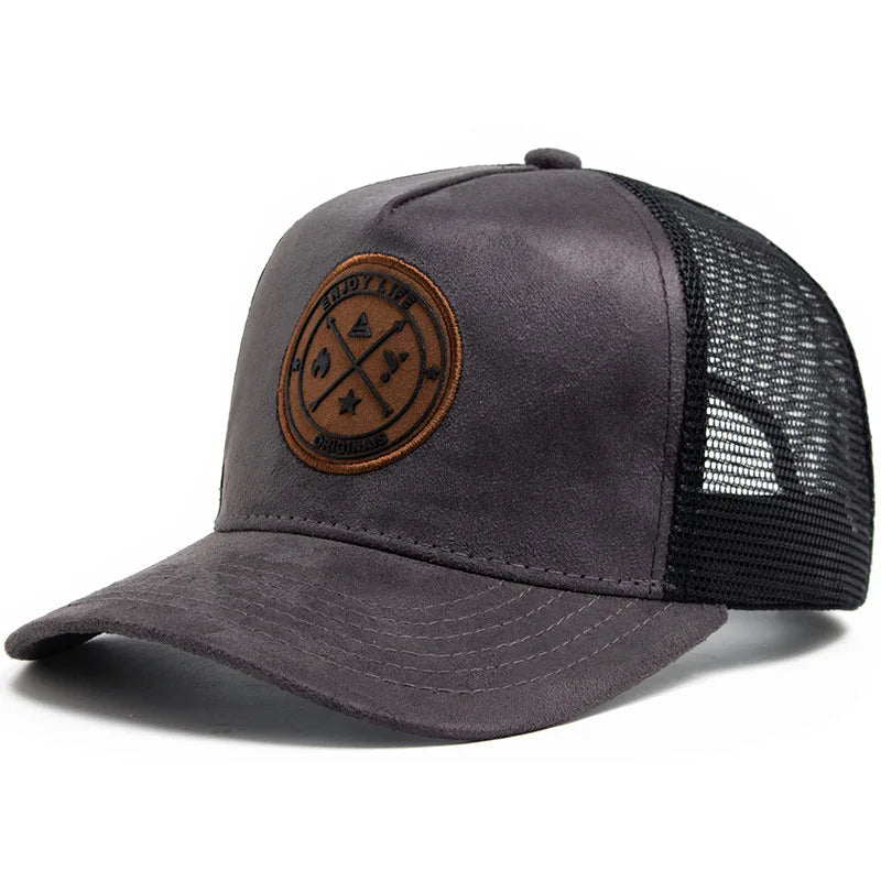 Four Seasons Mesh Baseball Cap Women Men Fashion Casual Breathable Letter Icon Unisex HipHop Trucker Caps Outdoor Sports Dad Hat