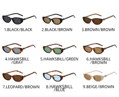 Sexy Cat Eye Sunglasses Women Vintage Small Frame Leopard Sun Glasses Female Black Shades Ladies Fashion Eyewear Oculus De Sol