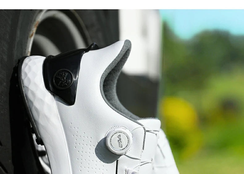 PGM golf-sneakers til herrer – komfortabel støddæmpning, drejeknap-snørebånd, vandtætte og skridsikre, med højdeøgning XZ408