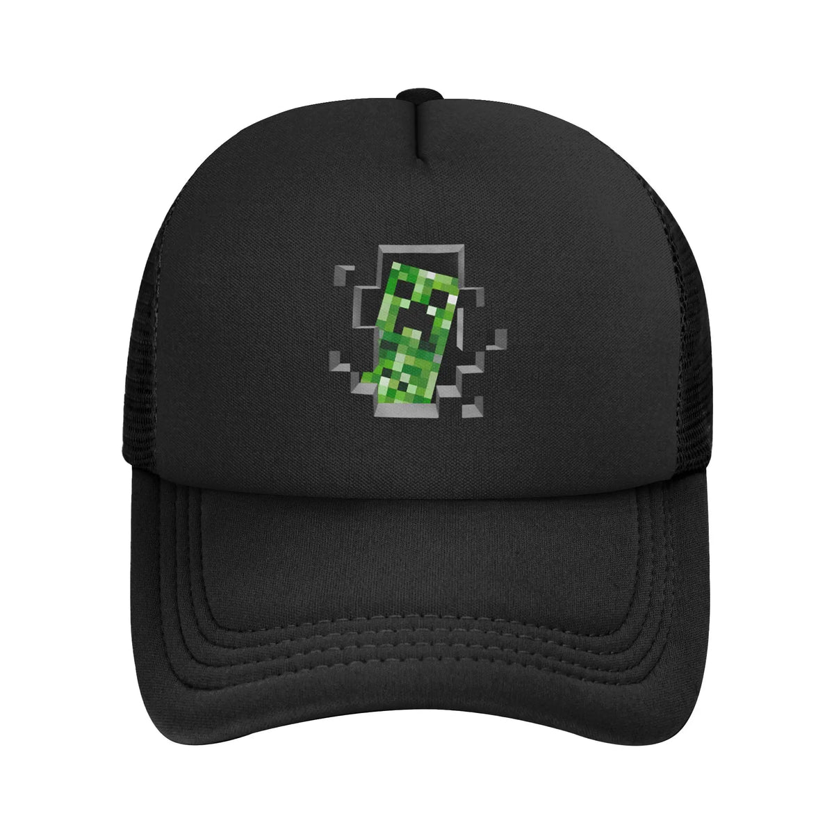 Czapki typu „trucker” dla dorosłych z motywem zombie, wrogich mobów, czapki baseballowe z siateczką, czapki poliestrowe, czapki przeciwsłoneczne, czapki golfowe z regulacją, czapki letnie