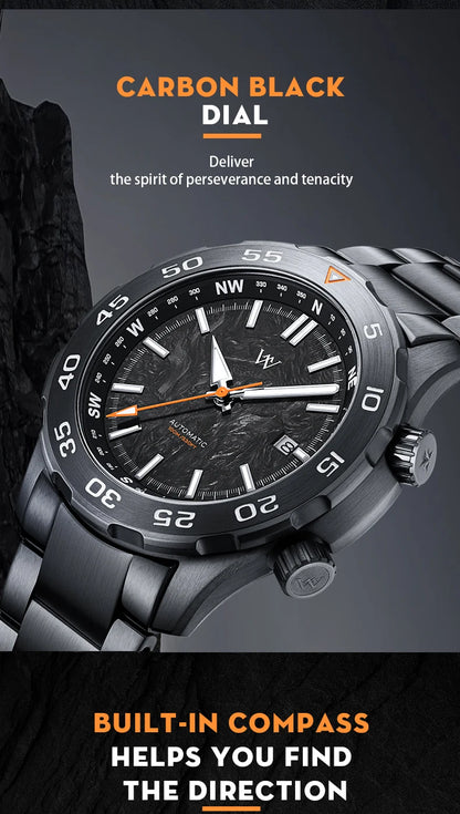 WM Watch Automatic Mechanical Watches Water Resistant Classic Casual Business Man Watch Welly Merck WM157M
