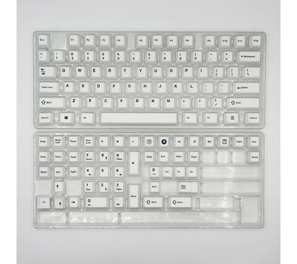 125 Keys Minimalist White Japanese Keycaps For MX Switch Mechanical Keyboard Cherry Profile Dye Sublimation PBT Key Caps Custom