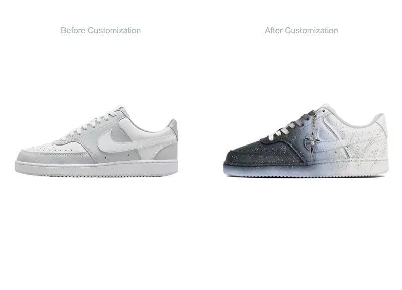 Custom Sneakers Nike Court Vision "Nightfall"  Gradient  Non-Slip Unisex Low-Top Sneakers