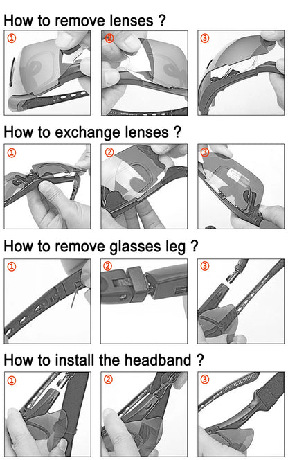 LOCLE Cycling Glasses UV400 Polarized Cycling Sunglasses Men Road MTB Bike Bicycle Glasses Fishing Riding Goggle Cycling Eyewear