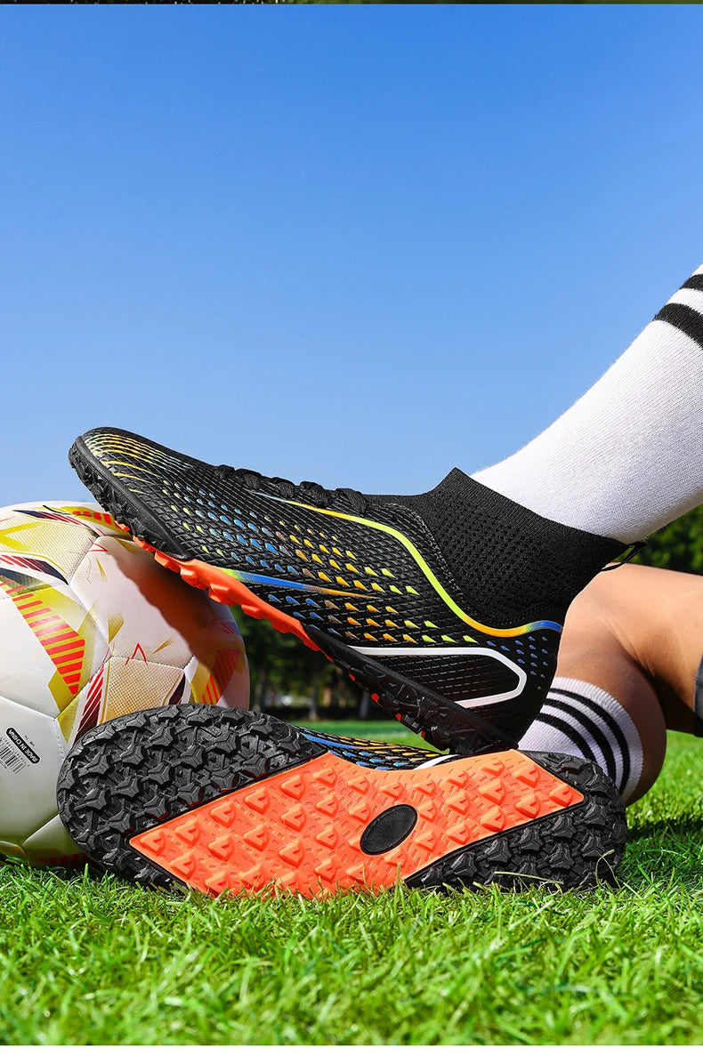 New Men Soccer Shoes Professiona Football Boot Turf Futsal Match Grass Unisex Outdoor Training Soccer Cleats Non-slip Breathable