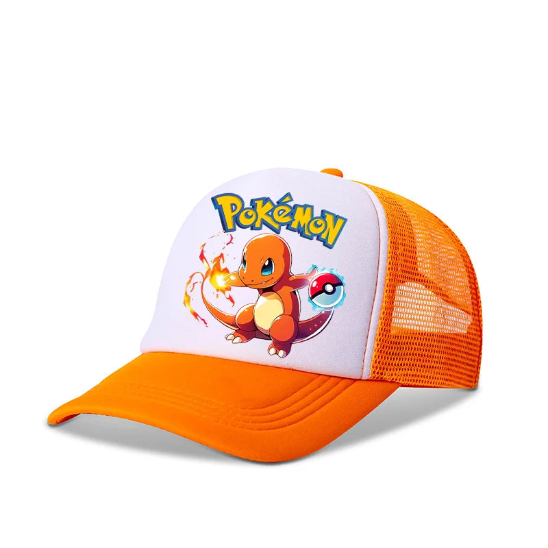 Pokémon baseball sapka Pikachu Charizard Gengar anime csúcsos sapka gyerek felnőtt nyári szabadtéri sport sapkák fiú alkalmi divat sapka ajándék