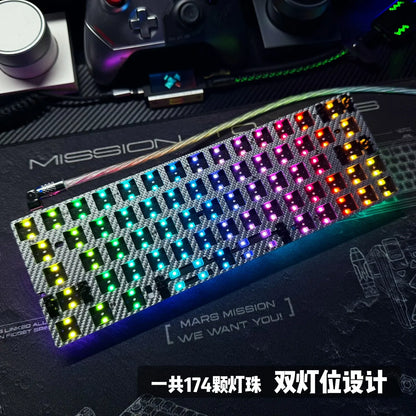 Everglide AE64 Pro HE Gaming Keyboard Hall Effect Magnetic Switch Support RT 0.001MM 8kHz Polling Rate Dual RGB ADC Link SOCD MT