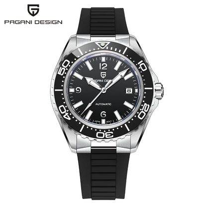 Pagani Design Top Brand New Men's Mechanical Watch Luxury Sapphire Stainless Steel 100m Waterproof Ceramic Bezel Automatic Watch