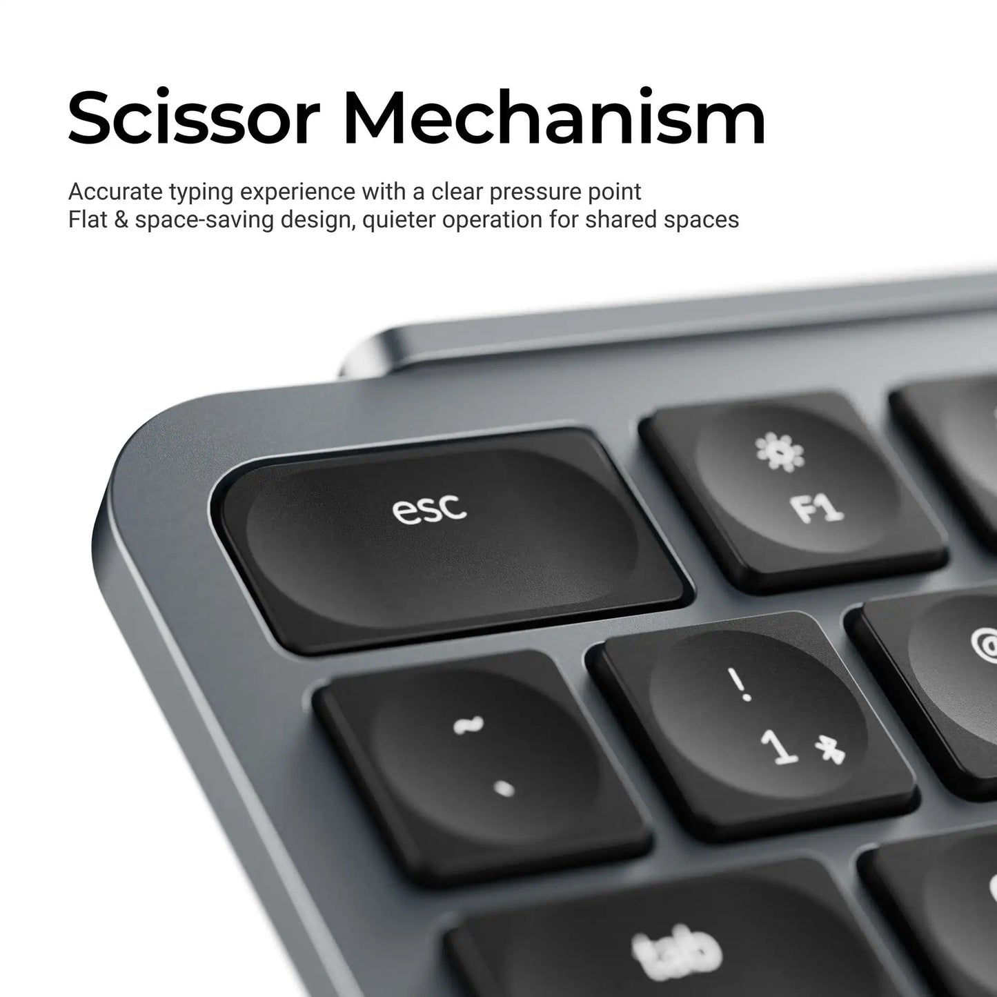 Teclado sem fios ultrafino Keychron B6 Pro com layout ISO, tamanho completo, portátil e leve, ligações 2.4GHz e Bluetooth