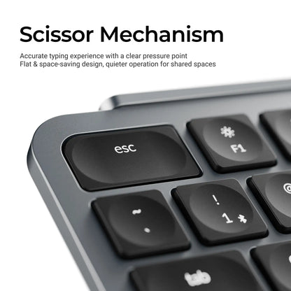 Teclado sem fios ultrafino Keychron B6 Pro com layout ISO, tamanho completo, portátil e leve, ligações 2.4GHz e Bluetooth