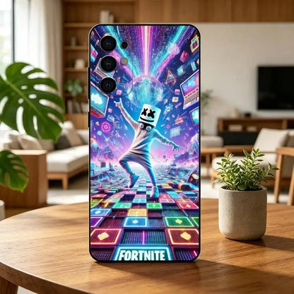 F-Fortnites-PC Game Phone Case For Samsung S25, S24, S21, S22, S23, S30, Ultra, S20, Plus, Fe, Lite, Note, 10, Black Cover