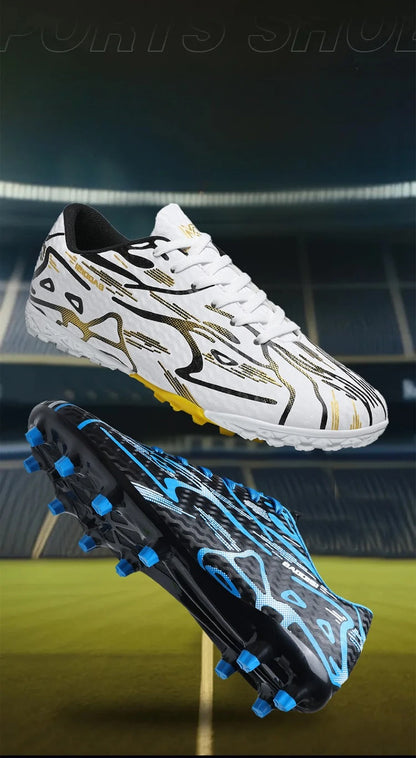 New Men Football Boots TF Sport Training Soccer Shoes Soft Ultralight Breathable Professional Sneakers Unisex Grass Cleats Match