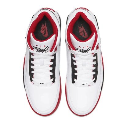 Buty do koszykówki Nike Flight Legacy Classic Style Mid-Top Retro, unisex, czerwono-białe, BQ4212-100