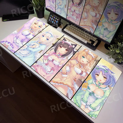 Nekopara XXL Home HD Γραφείο υπολογιστή Ποντίκι Anime Μεγάλο μαξιλάρι ποντικιού Γραφείο Φορητός υπολογιστής Επιτραπέζιος υπολογιστής Αξεσουάρ παιχνιδιών Τεχνολογία