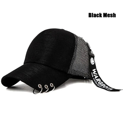 Classic Brim Design Metal Personalized Baseball Cap, Lightweight and Breathable Style! Four Colors To Choose From