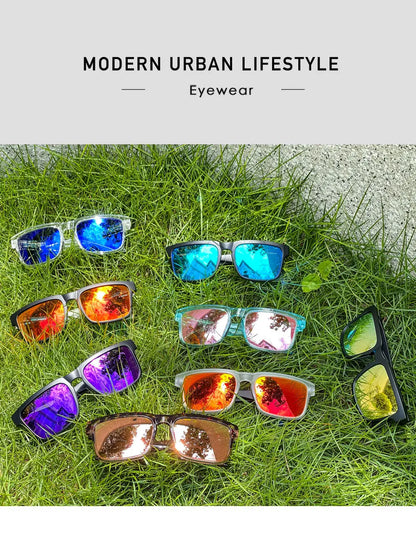 KDEAM Unisex Square Sunglasses Polarized Flash With Stylish Mirrored Pink Sun Glasses New Colors KD332