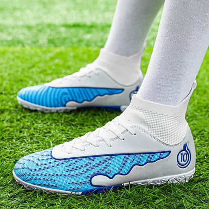 Chaussures de football professionnelles pour hommes, crampons durables pour terrain en herbe extérieur