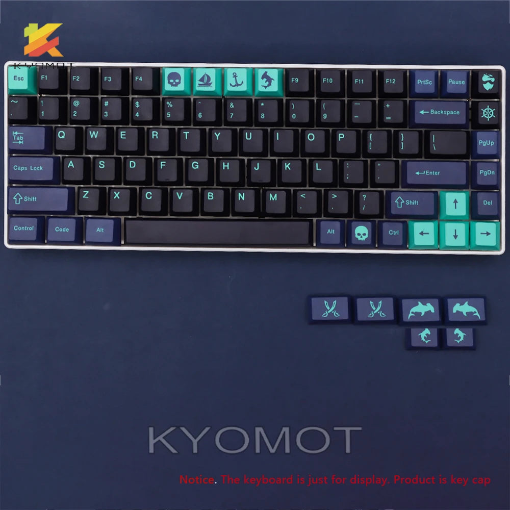 KYOMOT GMK Hammerhead Keycaps PBT Dye Sub 148 Keys Cherry Profile Keycap for MX Switch DIY Layout IKBC Filco Mechanical Keyboard