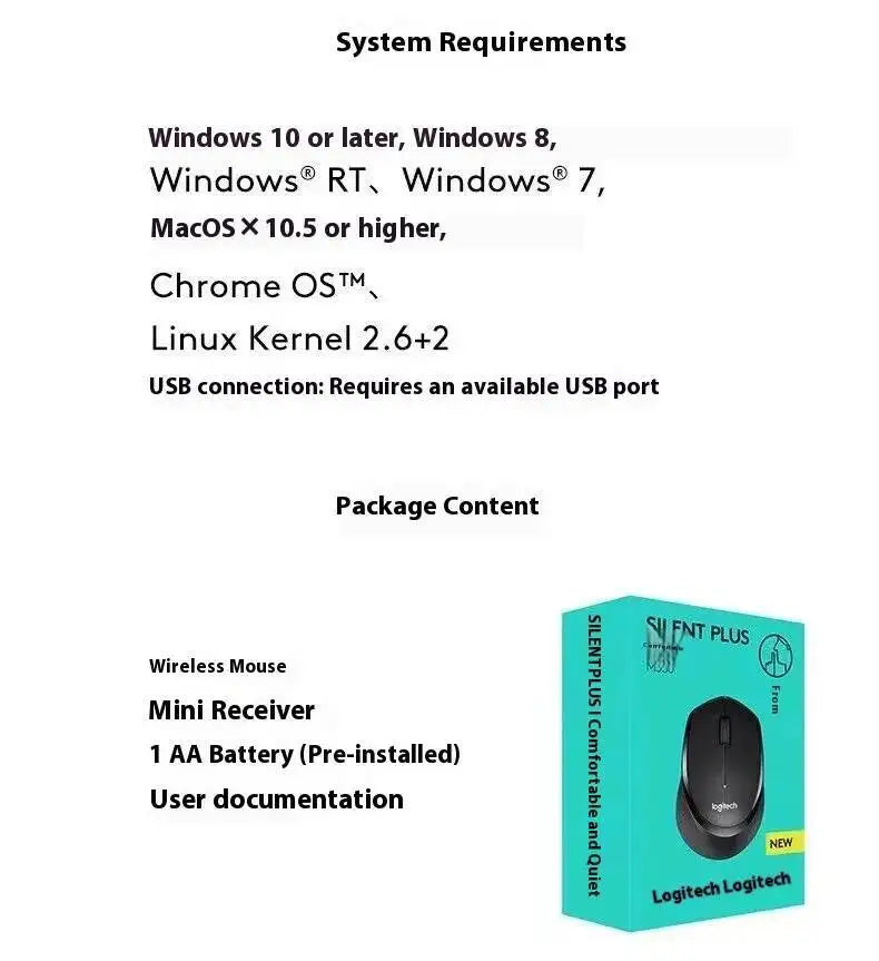 Mouse professionale da ufficio Logitech M330, compatto, silenzioso, facile da trasportare, confortevole al tatto e progettato specificamente1