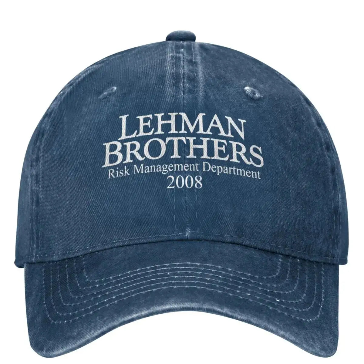 Czapka z daszkiem Lehman Brothers Risk Management – upadłość banku – czapka typu trucker – czapka tenisowa – czapka typu snapback – czapki baseballowe dla kobiet