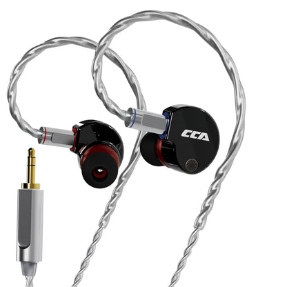 CCA Phoenix HiFi sluchátka s dynamickým měničem a membránou LCP, s potlačením hluku, vyměnitelným 2PIN kabelem, herní kabelová sluchátka