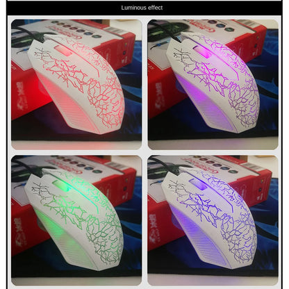 2400 DPI laidinė USB žaidimų pelė su RGB LED apšvietimu, ergonomiška kompiuterio pelė, skirta asmeniniams kompiuteriams, nešiojamiesiems kompiuteriams ir „MacBook“, profesionali 6 mygtukų optinė žaidimų pelė