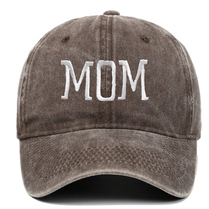 Mom and Dad Embroidered Baseball Hat Retro Sports Running Sunscreen Leisure Daily Versatile Travel Duck Tongue Hat