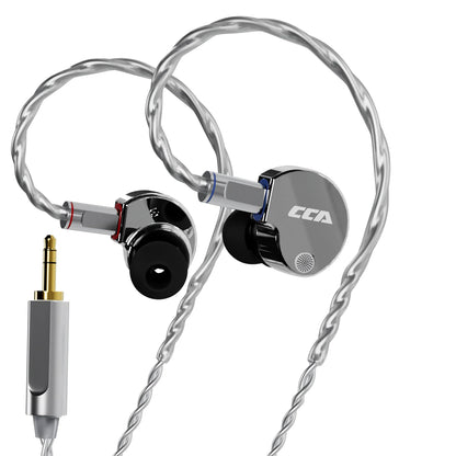 CCA Phoenix HiFi sluchátka s dynamickým měničem a membránou LCP, s potlačením hluku, vyměnitelným 2PIN kabelem, herní kabelová sluchátka