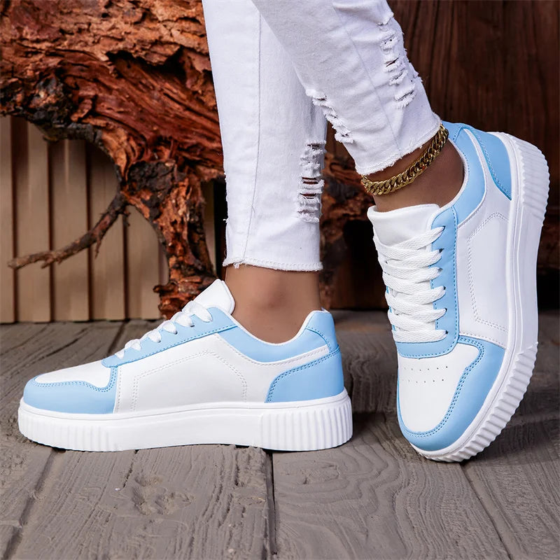 ZERJER Baskets unisexes, nouvelle collection, grandes tailles, chaussures de sport rétro classiques pour hommes, chaussures de skate, chaussures de tennis blanches à semelle épaisse, couleur unie