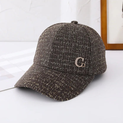 Fekete, fém M betűs baseball sapka – elegáns férfi sapka, könnyű, állítható napszemüveg nőknek