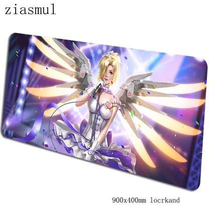 Overwatch mouse pad 90x40cm mousepads Aesthetic gaming mousepad gamer Gorgeous personalized mouse pads keyboard PC pad