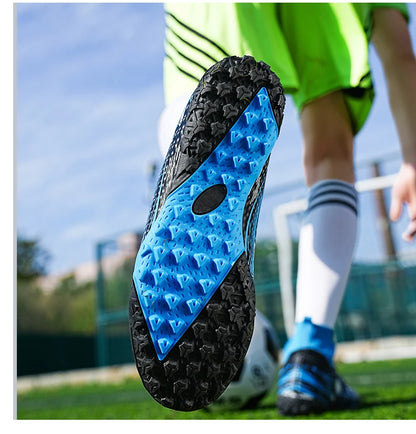 Men Professional Soccer Cleats Football Boots Studs Non Slip Breathable Training Boys Match Sneakers Comfortable for Grass Turf