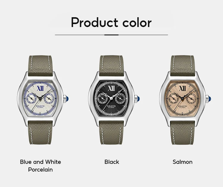 FARASUTE 2024 New 36mm Men's Quartz Watch VH64 Movement Stainless Steel Sports Fashion Sapphire Glass Waterproof Men's Watch