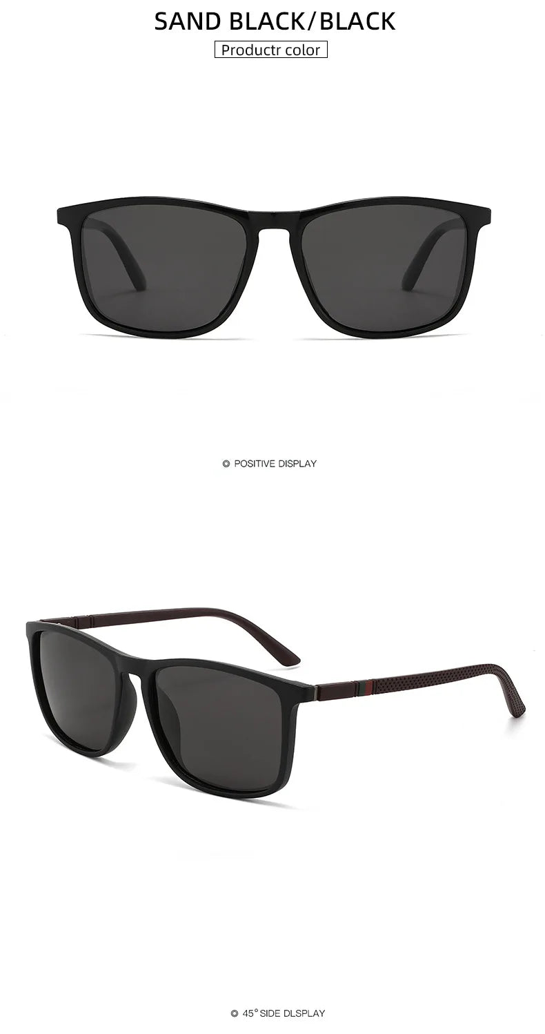 New Luxury Brand Polarized Sunglasses Men Square Frame Classic Women Glasses Driving Fishing Eyewear Gafas De Sol Hombre